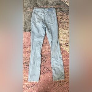 Abercrombie 90s Slim Straight Jeans Light Wash 27/4L Curve Love Ultra High Rise